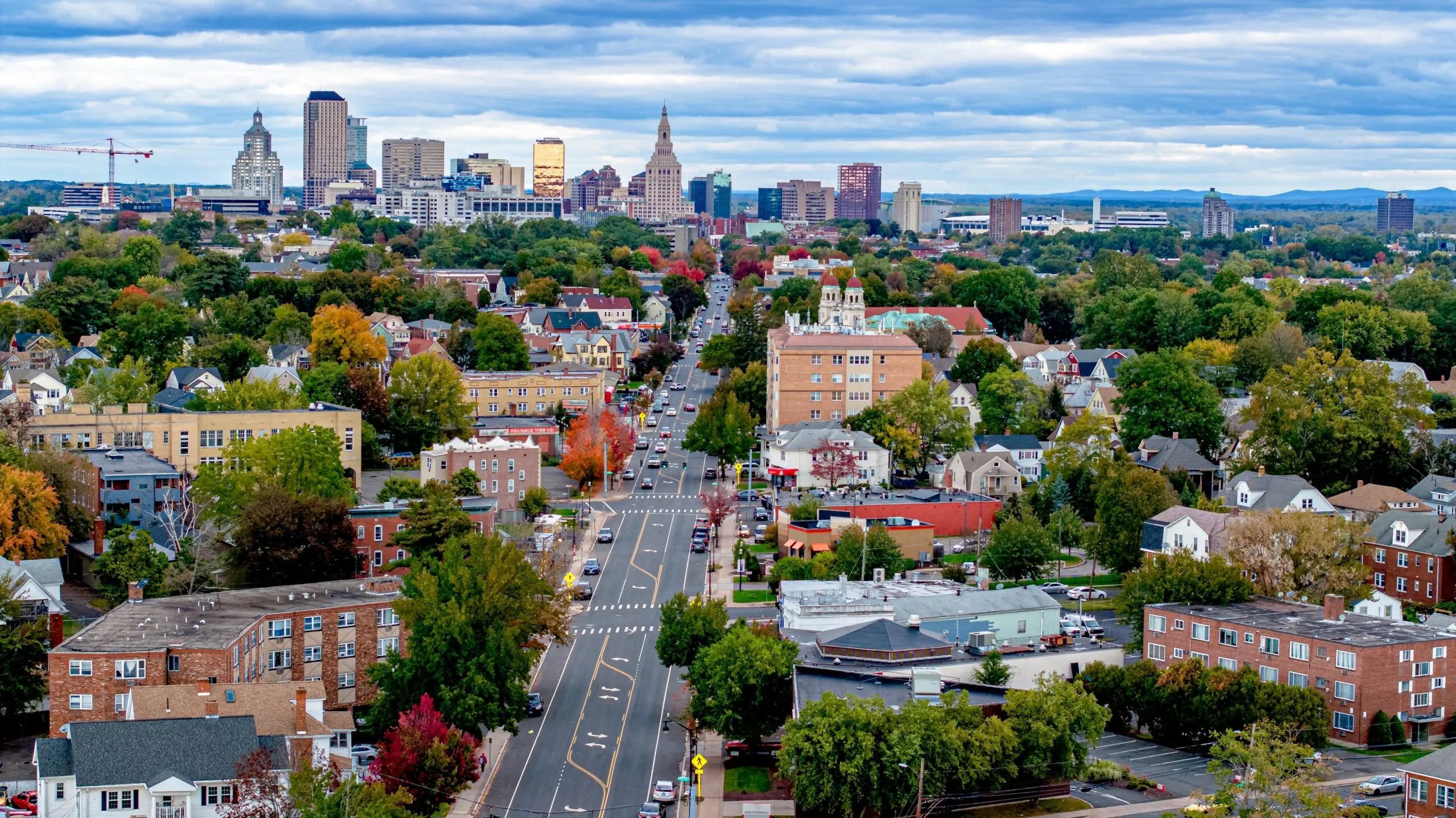Hartford,Connecticut,Aerial,Image.,Drone,Image,Of,Ct’s,Capital,From