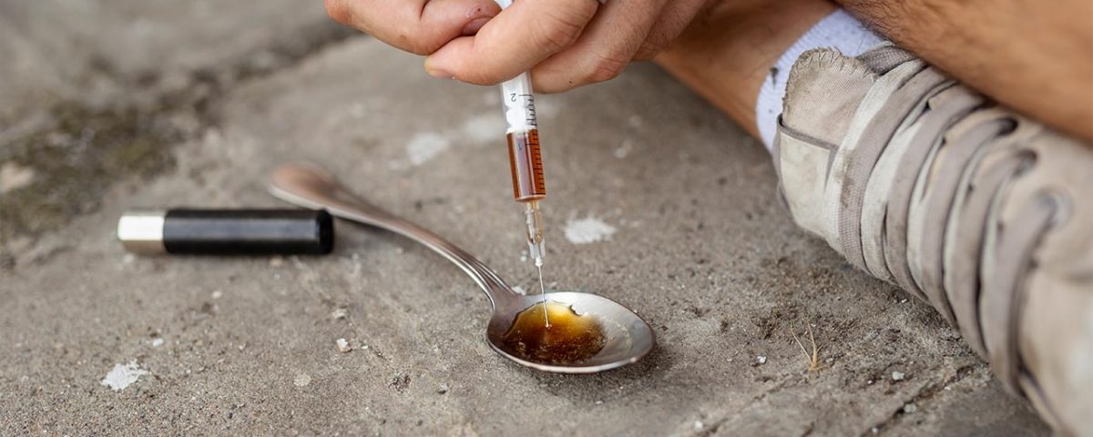 heroin syringe