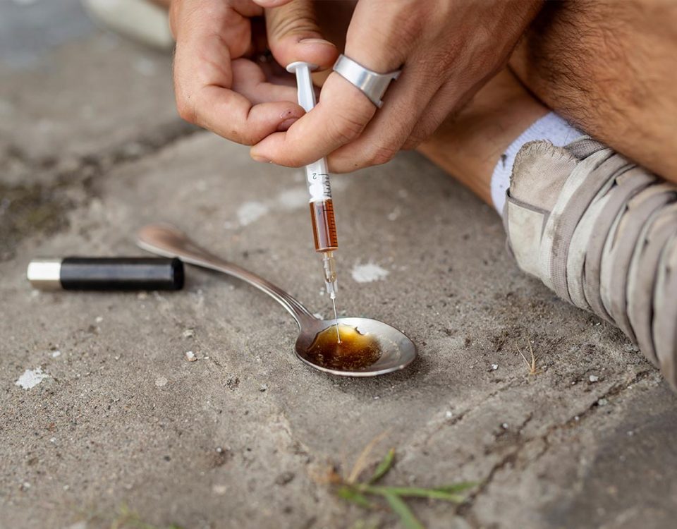 heroin syringe