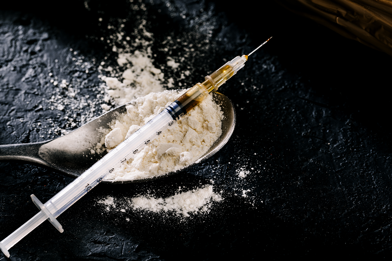 Snorting heroin